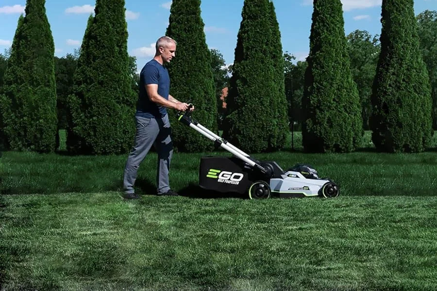 walk behind electric mower